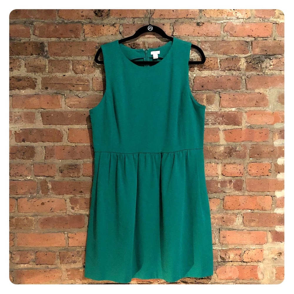 Green pointe J. Crew Dress
